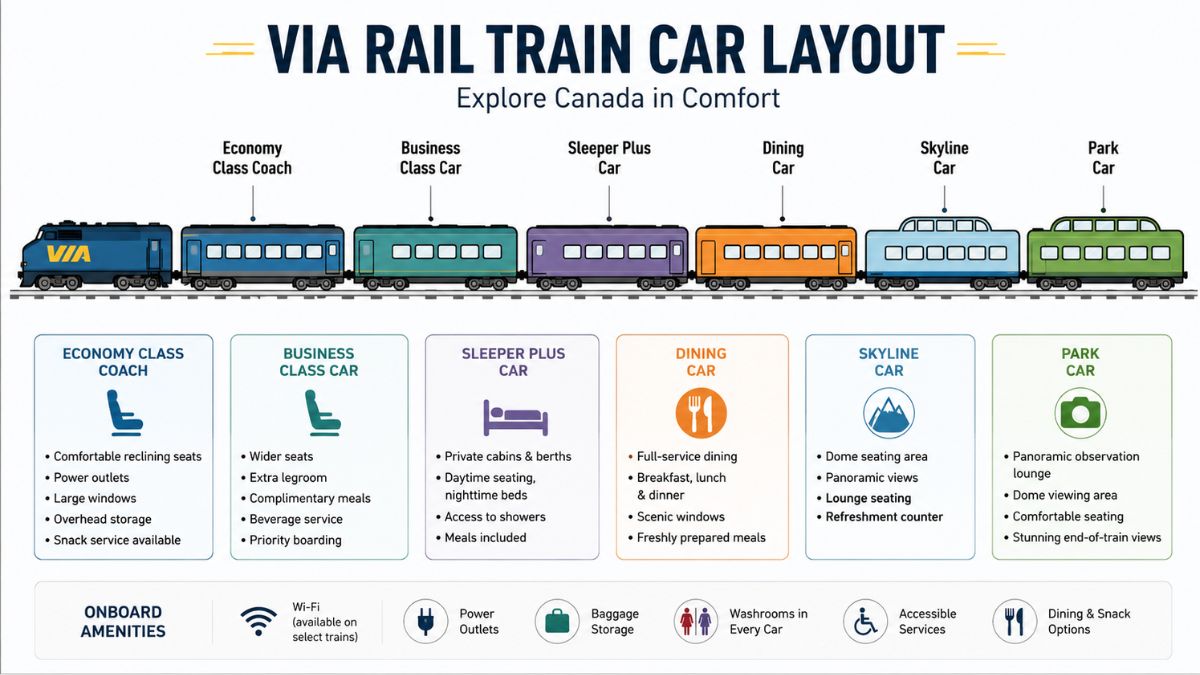 VIA Rail Train Car Layout