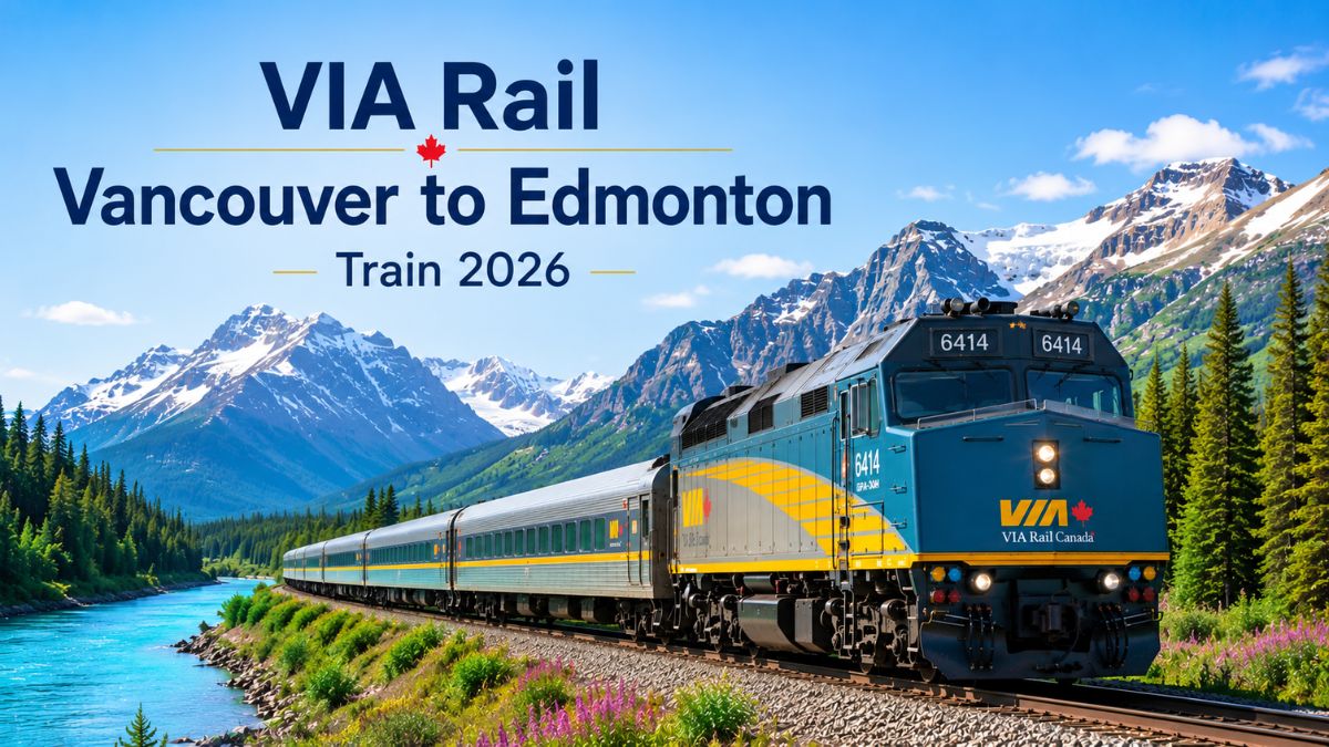 VIA Rail Vancouver to Edmonton Train