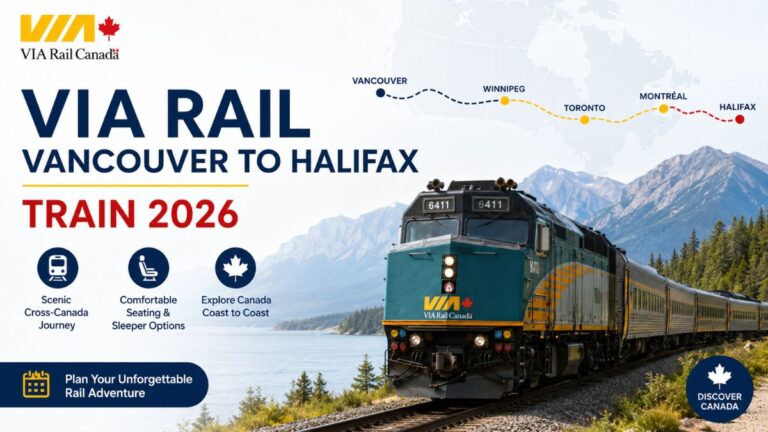 VIA Rail Vancouver to Halifax Train 2026