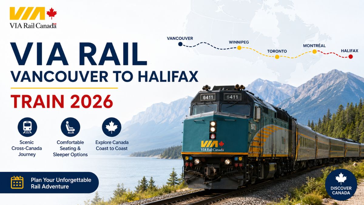 VIA Rail Vancouver to Halifax Train 2026
