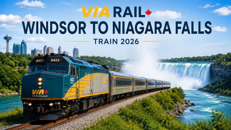 VIA Rail Windsor to Niagara Falls Train 2026