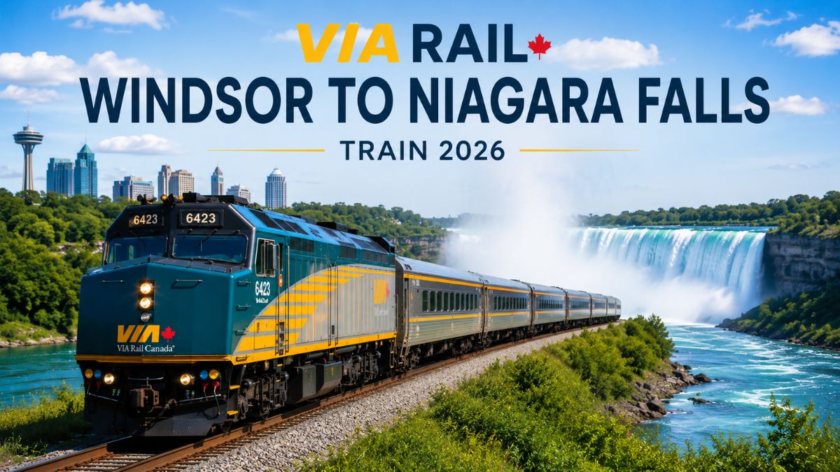 VIA Rail Windsor to Niagara Falls Train 2026