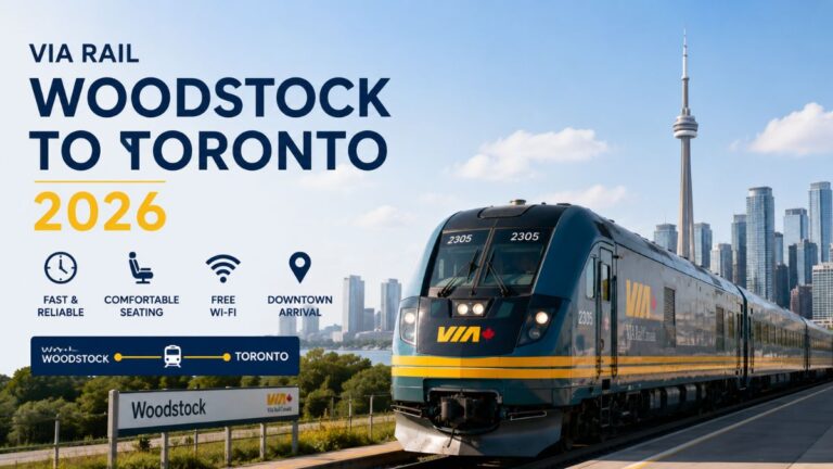 VIA Rail Woodstock to Toronto 2026